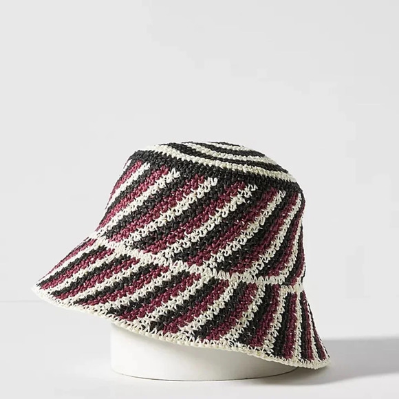 NWT Anthropologie Crochet Bucket Hat